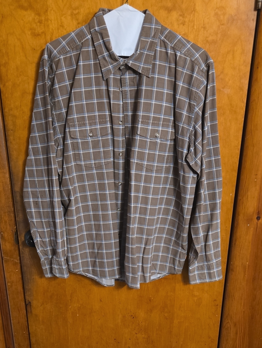 Quiksilver Brown Plaid Long-Sleeve Button-Down Shirt